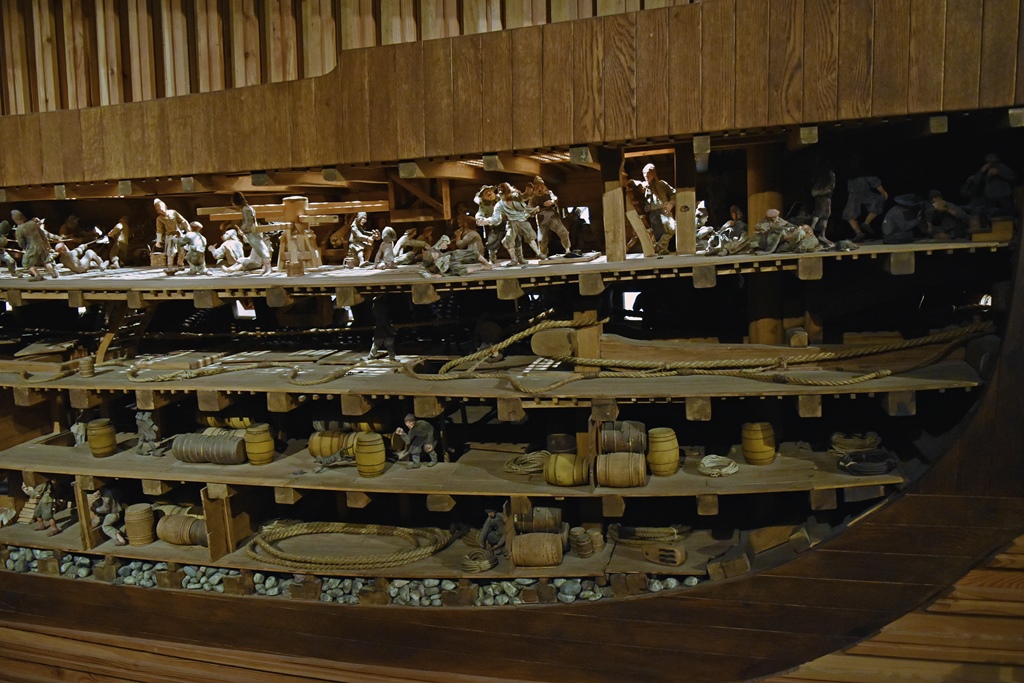 Model of Vasa Decks in Use